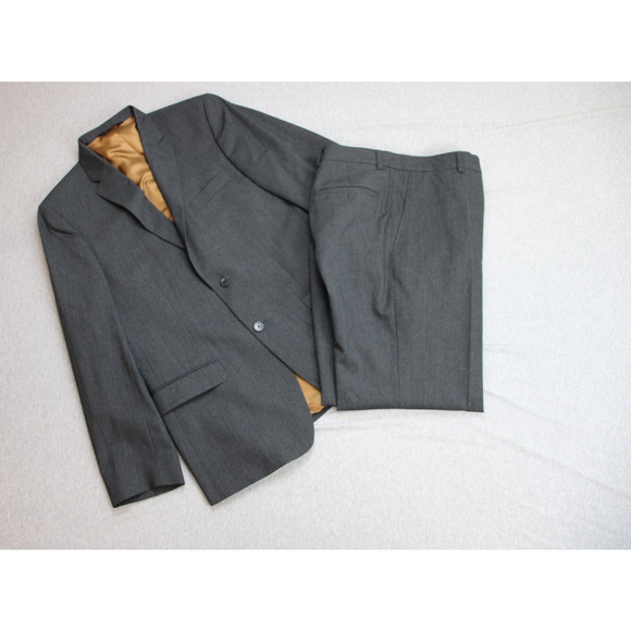 Jos. A. Bank Other - Jos A Bank Suit Men's 40R Gray Wool Slim Fit 2 Piece Set 35R Pants